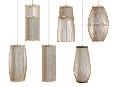 新中式灯笼造的吊灯