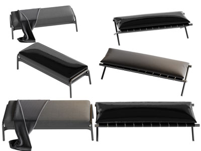 现代长方形沙发凳