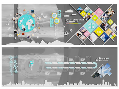 现代企业文化墙