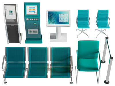 现代自助查询一体机、排椅