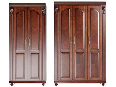 简欧实木衣柜3d模型 简欧实木衣柜