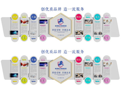 现代企业文化宣传背景墙