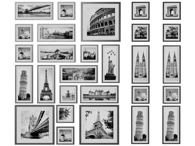 现代建筑风景装饰挂画