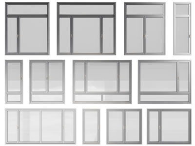 现代窗户、平开窗