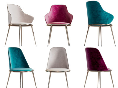 现代轻奢休闲椅子、餐椅