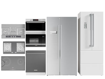 现代电冰箱、燃气灶、烤箱