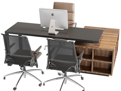 现代办公桌椅组合