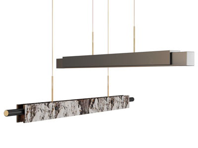 现代长条形吊灯