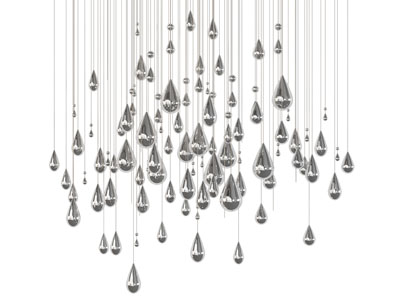 现代水滴造的吊灯