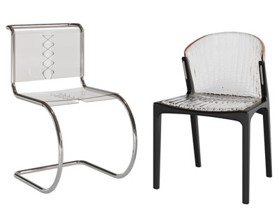 现代亚克力休闲椅子、餐椅