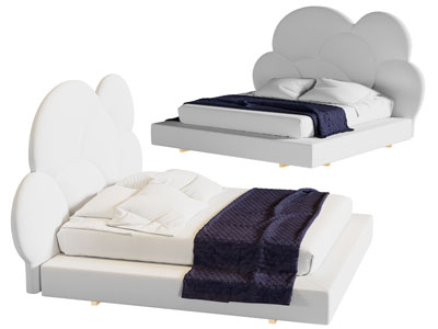 现代儿童双人床