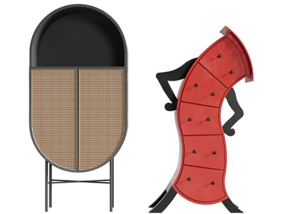 现代装饰柜、边柜