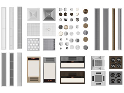 现代空调排风扇、暖风扇、浴霸