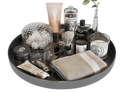 现代桌面托盘烛台、毛巾卫浴小件