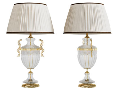 欧式雕花装饰的台灯