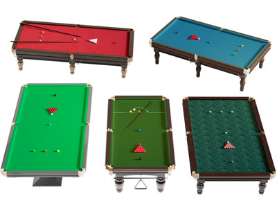 现代台球桌