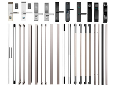 现代门拉手、密码锁