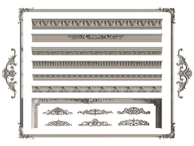 欧式雕花角线、装饰构件