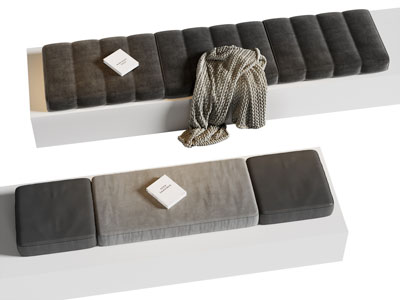 现代长方形坐垫