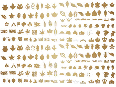 现代树叶墙饰挂件