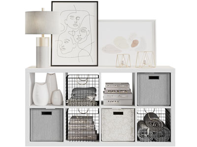 现代开放式置物架、装饰架