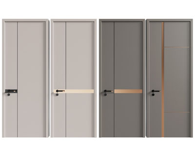 现代单扇平开门