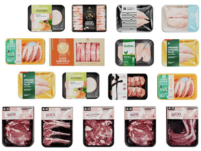 现代包装好的预制菜