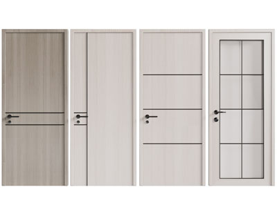 现代实木平开门