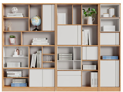 北欧实木装饰书柜