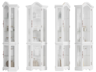 简欧玻璃柜门的装饰柜