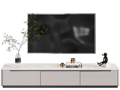 现代电视柜、电视机