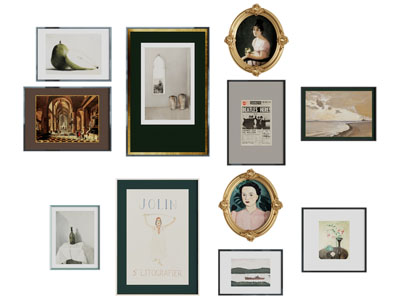 美式装饰挂画、照片墙