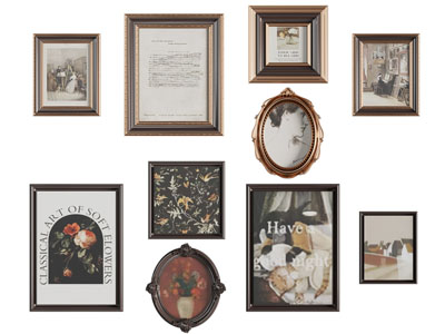 美式装饰挂画、照片墙