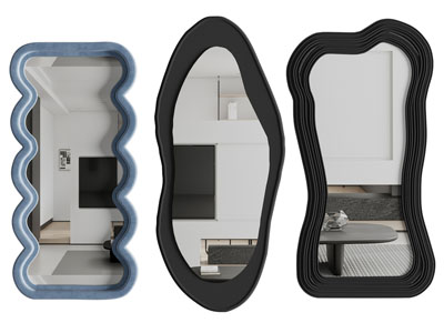 现代装饰镜子墙饰挂件