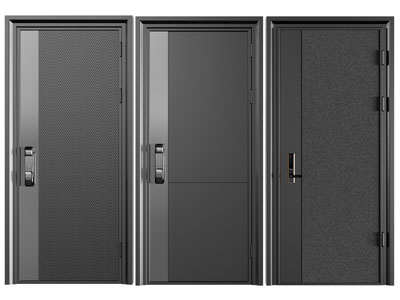 现代密码锁平开门