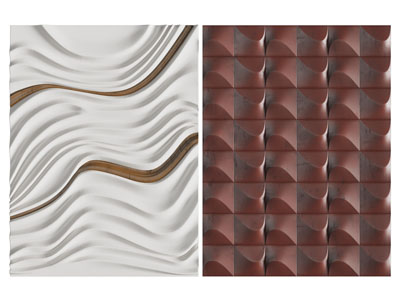 现代立体凹凸纹理装饰挂画