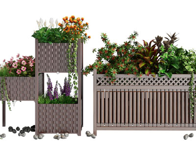 新中式户外花盆盆栽花草植物