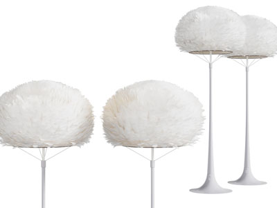 现代羽毛落地灯