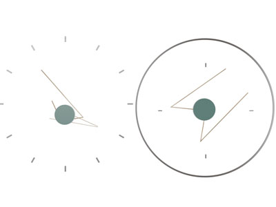 现代抽象钟表墙饰挂件