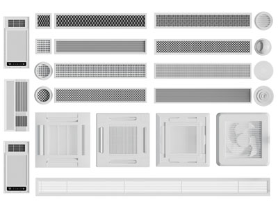 现代中央空调出风口、暖风扇