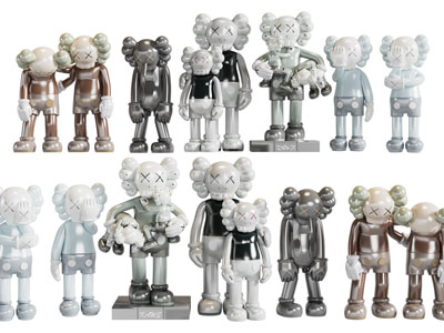 现代kwas公仔摆件组合