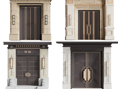 新中式庭院大门
