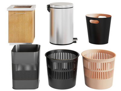现代塑料垃圾桶