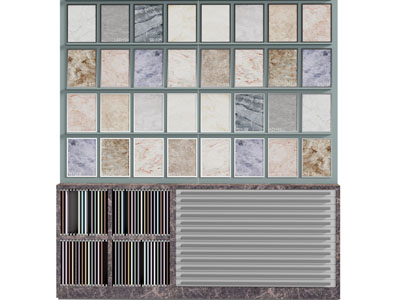 现代瓷砖展示柜