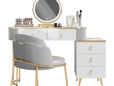 现代轻奢化妆、梳妆台