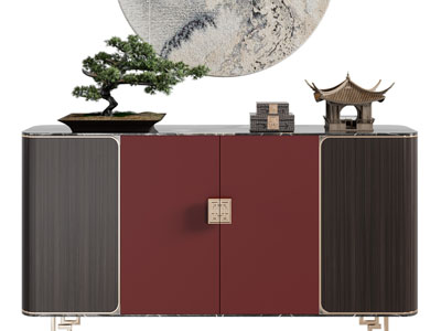 新中式玄关柜、边柜