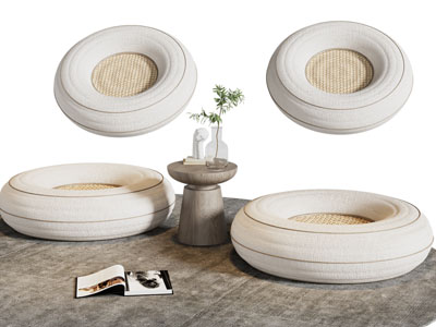 现代坐垫、边几