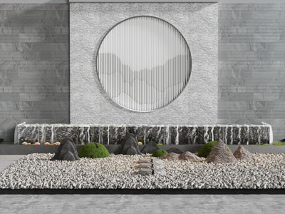 新中式假山、水景景观园艺小品