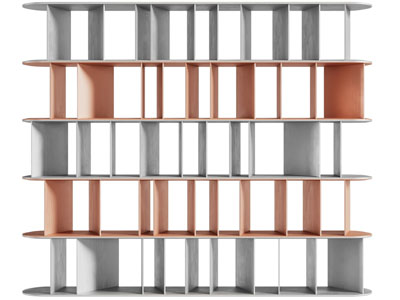 现代开放式收纳装饰柜