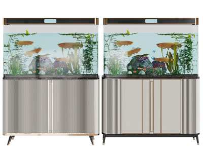 新中式装饰鱼缸